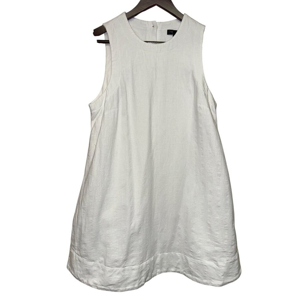 Rag & Bone Roslind Cotton Linen Dress Women's Mini White Shift Medium Soft Girl